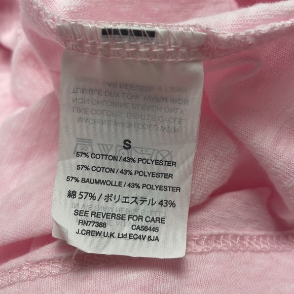 J. Crew Open Front Cardigan Slub Cotton Lightweight Sweater Minimalist Pink - Picture 7 of 7